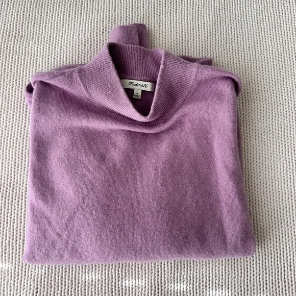 Madewell Lilac Mock Neck Sweater Size M - Picture 5 of 9